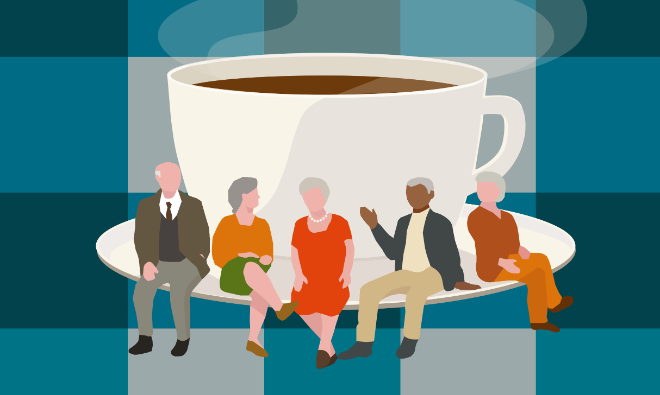 Foto van voorstelling: Online Koffiemoment